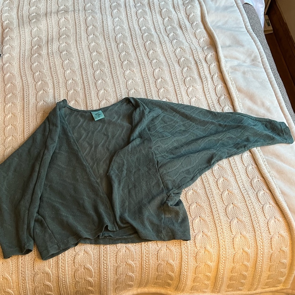 Nordstrom teal shrug